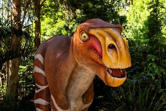 Iguanodon facing right.