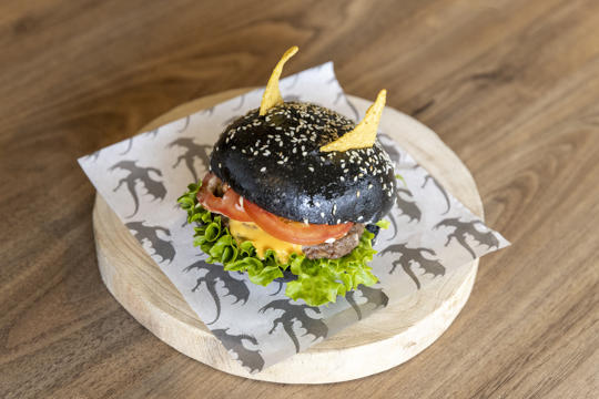 Dragon Burger on the How to Train Your Dragon Viking Inspired Menu