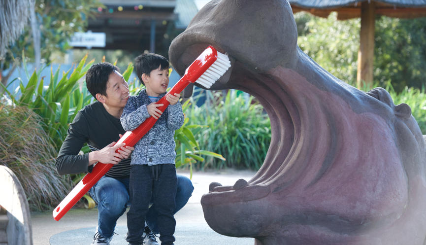 Children playing at Hippo Play for Dental Health Services Victoria photo shoot