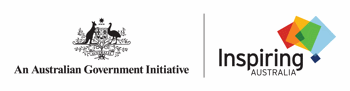 Australian Government Initiative + Inspiring Australia logo