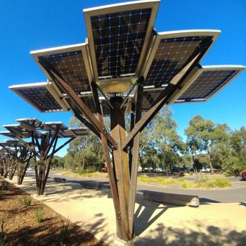 Image of solar tree at werribee open range zoo