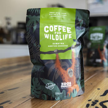 image of coffee for wildlife sumatra coffee bag